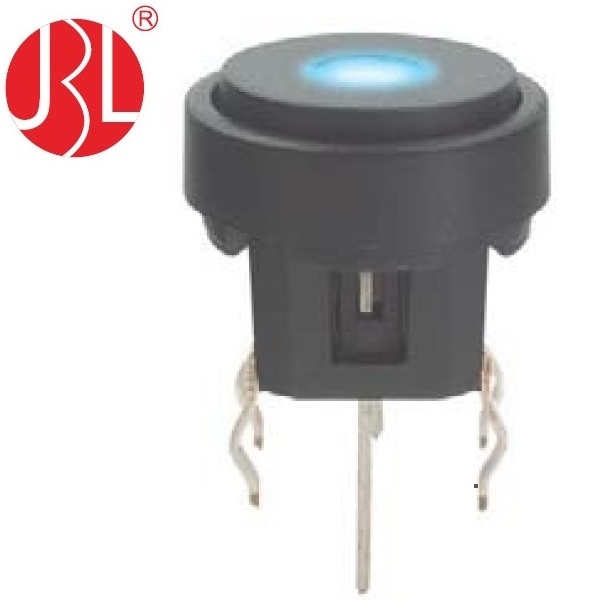 TD01 224 Illuminated Tact Switch Without Covers and 100,000 Cycles Lifespan Test, 250gf  DC 12V 0.05A Rating