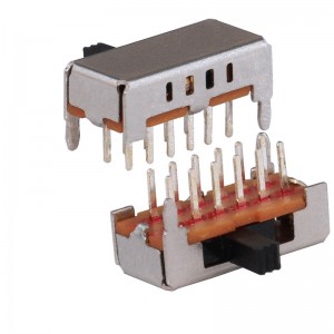 SK-24D02 right angle through hole 2P4T slide switch
