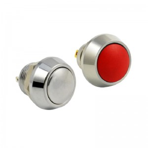 PLM12-11M-FS-DR6 Metal push button switch SPST,OD12mm lock or non-lock with LED