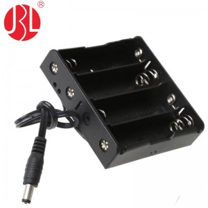 18650S4-DC5521 AA battery Holder to DC Plug