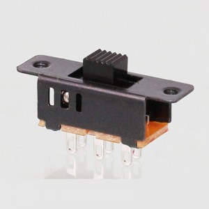SS-23D32 vertical through hole 2P3T slide switch
