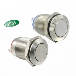 PLM12-11M-F-NNN-S0 Metal push button switch SPST,OD12mm lock or non-lock with LED