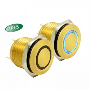 PLM16-11M-F-RU3-S0 Metal push button switch SPDT,OD16mm lock or non-lock with LED