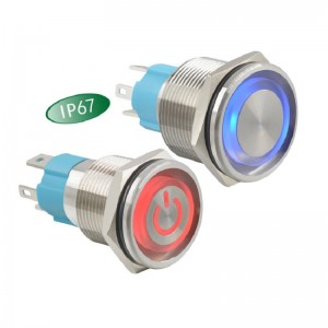 PSM16-11Z-P-RG3-S0 Metal push button switch SPDT,OD16mm lock or non-lock with LED