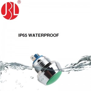 IPX5 Waterproof JBL12G Series 2Pin Mini Switch 12mm momentary Push button Switch reset Non-locking metal switch
