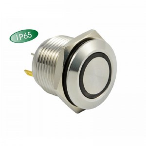PLM16-11M-F-PU3-S0 Metal push button switch SPDT,OD16mm lock or non-lock with LED