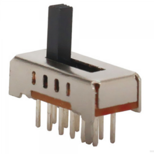 SS-24D02 vertical through hole 2P4T slide switch