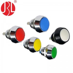 IPX5 Waterproof JBL12G Series 2Pin Mini Switch 12mm momentary Push button Switch reset Non-locking metal switch