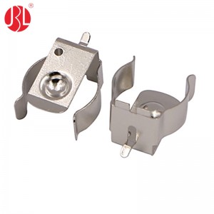 BC-AA-2-NI battery holder plug box Metal Coin cell retainer Leaf Battery Spring Contact