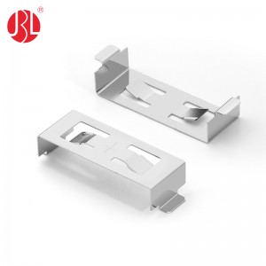 CR2450-4-NI battery button battery holder, plug box Metal Coin cell retainer Leaf Battery Spring Contact