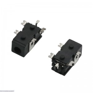 DC-011C DC Jack DCJ065-05-A-K1-A Power Barrel Connector Jack 0.70mm ID 2.35mm OD 0.093 Surface Mount Right Angle