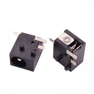 DC-044D Power Barrel Connector Jack 0.65mm ID (0.026″) 2.35mm OD (0.093″) Surface Mount Right Angle