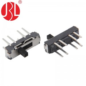 MS-23D18 vertical through hole 2P3T mini slide switch