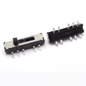 MS-24D20 vertical SMT 2P4T mini slide switch