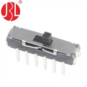 MS-42D02 vertical through hole 4P2T mini slide switch