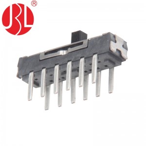 MS-42D02 vertical through hole 4P2T mini slide switch