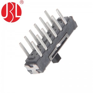 MS-42D02 vertical through hole 4P2T mini slide switch