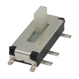MS-12C02, 1P2T mini interruptor deslizante smt e tipo vertical