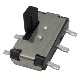 MS-22C01, SMT mini slide switch 2P2T vertical type