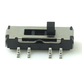 MS-23D20, SMT mini slide switch 2P3T,Vertical type