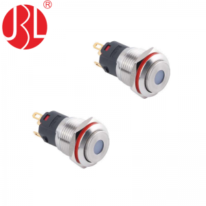 16mm waterproof panel mount LED Push Button Switch self lock non lock