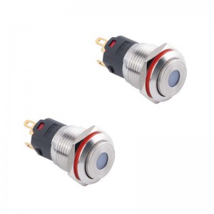 16mm waterproof panel mount LED Push Button Switch self lock non lock
