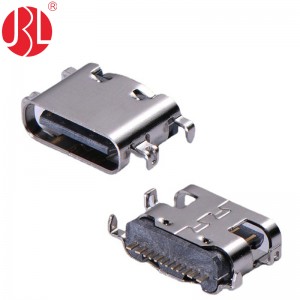 USB-20C-F-01C16 Mid Mount USB Type C Jack 1.6mm SMD