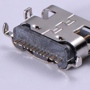 USB-20C-F-01C16 Mid Mount USB Type C Jack 1.6mm SMD