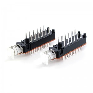 PBS-42H01L-F18 Push Button Switch Through Hole right angle