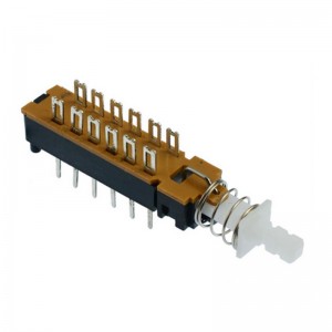 PBS-42H01L-F18 Push Button Switch Through Hole right angle