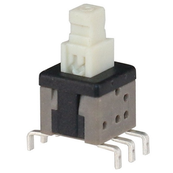 PB 22E61 Interruptor de botão de pressão de 5,8 mm x 5,8 mm DPDT Interruptor de botão de pressão quadrado de venda quente de plástico