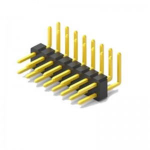 PH1.0 pin header double rows through hole right angle DIP