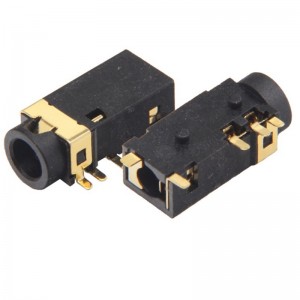 PJ-3165A 3.5mm SMT right angle audio jack STX-3542-5N-G-TR