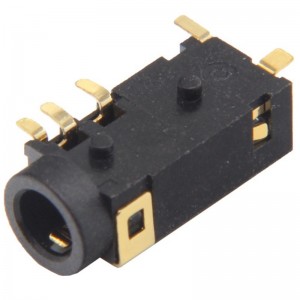 PJ-3165A 3.5mm SMT right angle audio jack STX-3542-5N-G-TR