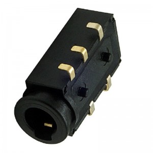 PJ-35080B 3.5mm SMT right angle audio jack