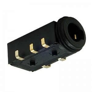PJ-35080B 3.5mm SMT right angle audio jack