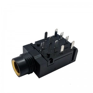 PJ-606A 6.35mm right angle audio jack SJ-63043F