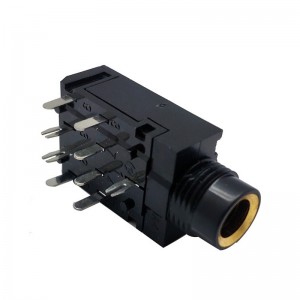 PJ-606A 6.35mm right angle audio jack SJ-63043F