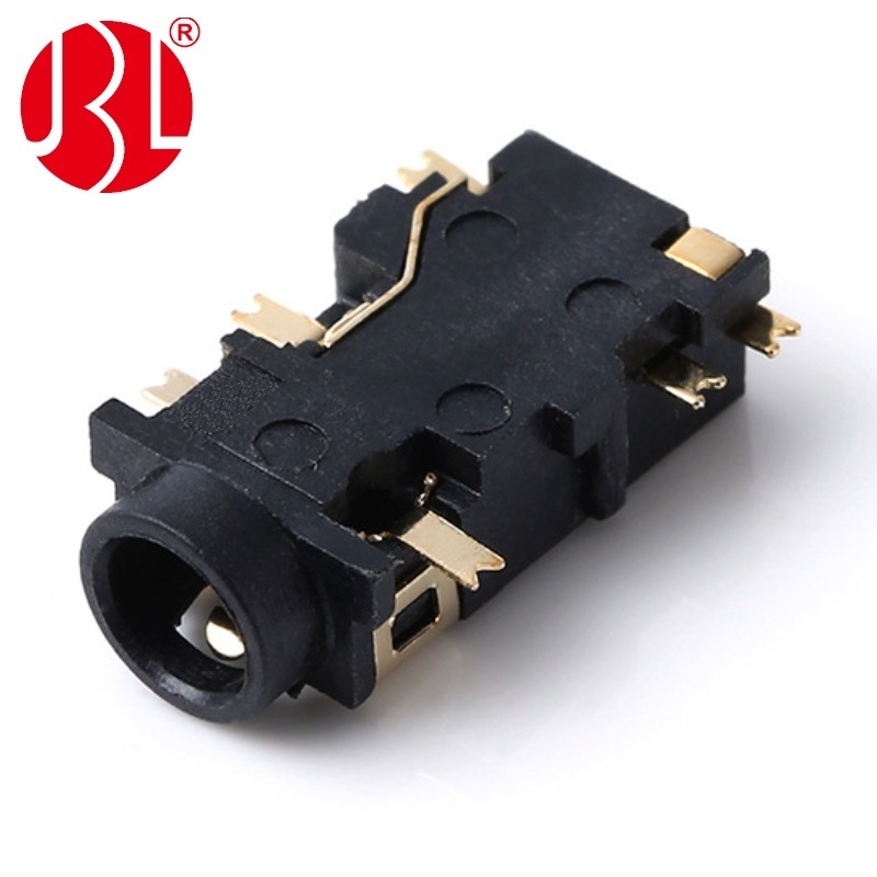 PJ-3160C 3,5 mm-es audio aljzat 6 tűs derékszögű SMT típusú