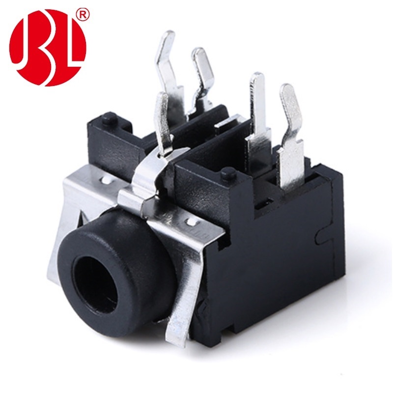 PJ-317B 3,5 mm-es audio aljzat 5 tűs derékszögű DIP típus