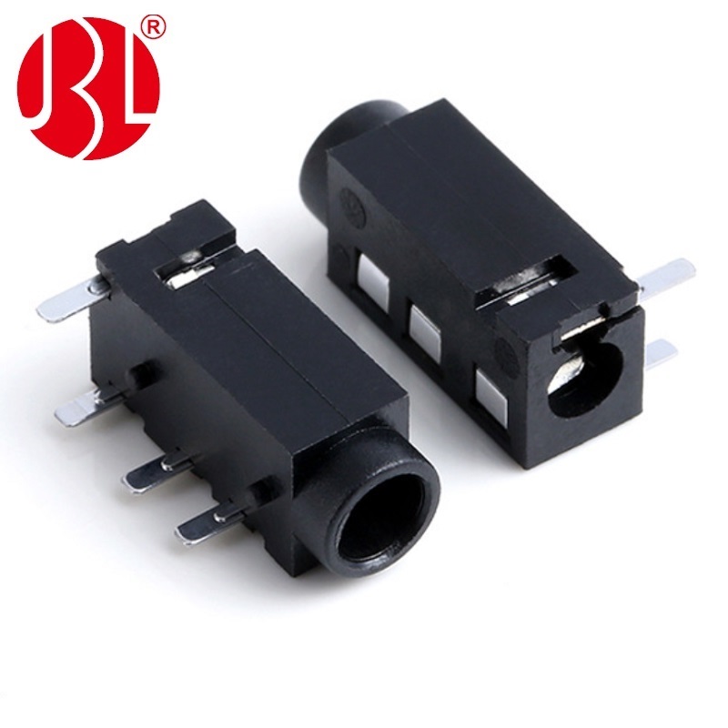 PJ-320A 3,5 mm-es audio aljzat 4 tűs derékszögű DIP típus