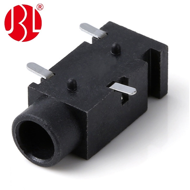 PJ-320B Soquete de áudio de 3,5 mm Tipo SMT de ângulo reto de 3 pinos