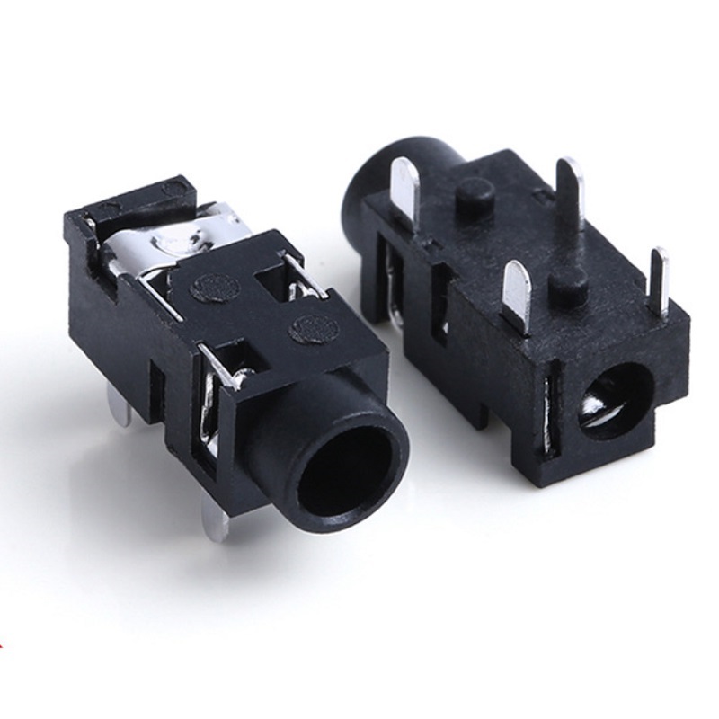 PJ-327 3,5mm Audio zásuvka 4pinový pravoúhlý typ DIP