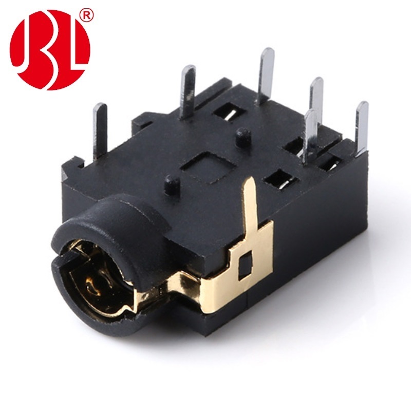 PJ-362 3,5 mm-es audio aljzat 6 tűs derékszögű DIP típus