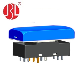 Interrupteur à bouton-poussoir PLB N1PRGB DTW avec LED non verrouillable