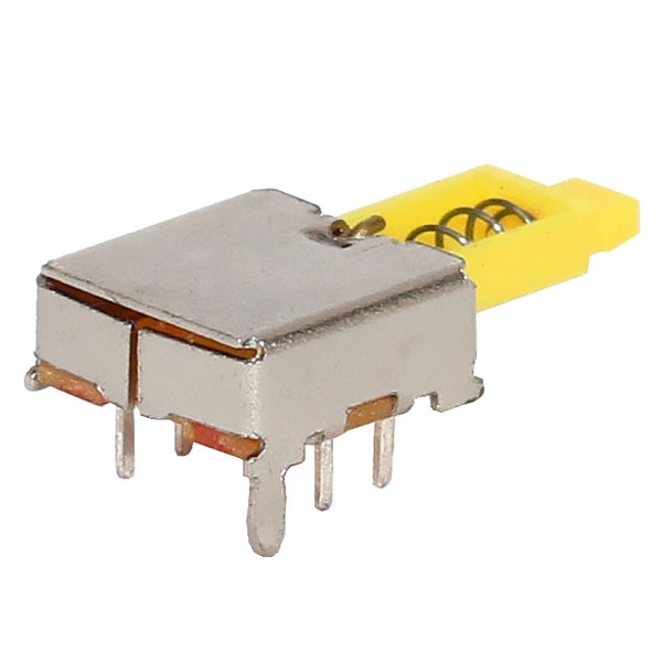 Công tắc nút nhấn PS 22E02 2P2T Không khóa hoặc Khóa bán nóng công tắc nút nhấn nhựa vuông