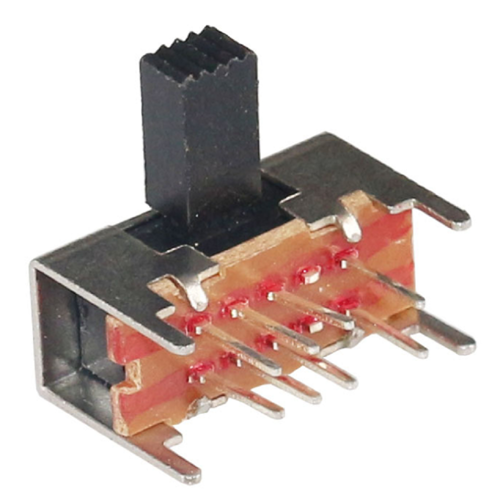 SK-23D25 2P3T Interrupteur à glissière à angle droit Type DIP Prix bon marché