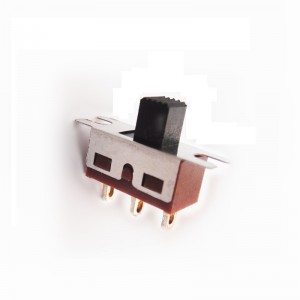 SS-12D08 vertical through hole 1P2T slide switch