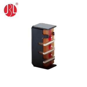 SS-12E21 vertical through hole 1P2T slide switch