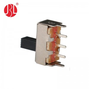 SS-12F46 vertical through hole 1P2T slide switch